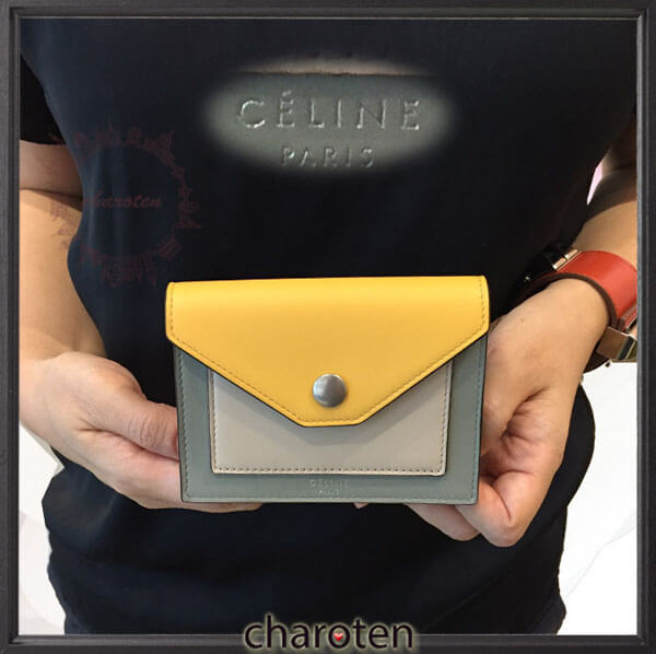 2017SS NEW プレゼントに セリーヌ コピー 財布 セリーヌ POCKET カードホルダー 103443AD4